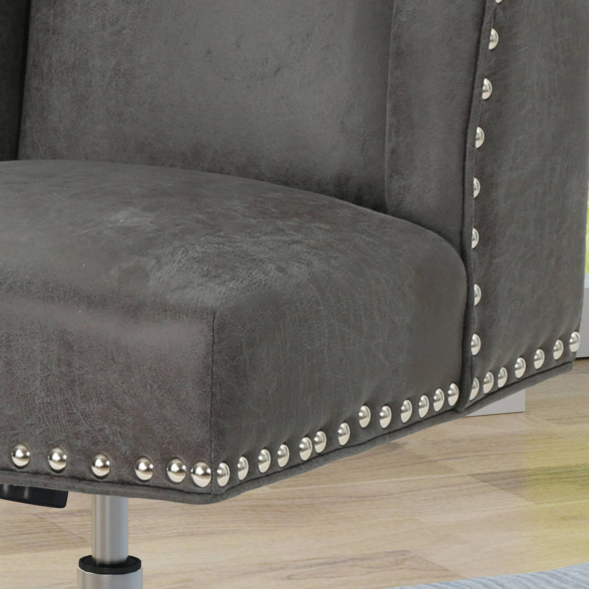 Slate Microfiber Desk Chair U2749
