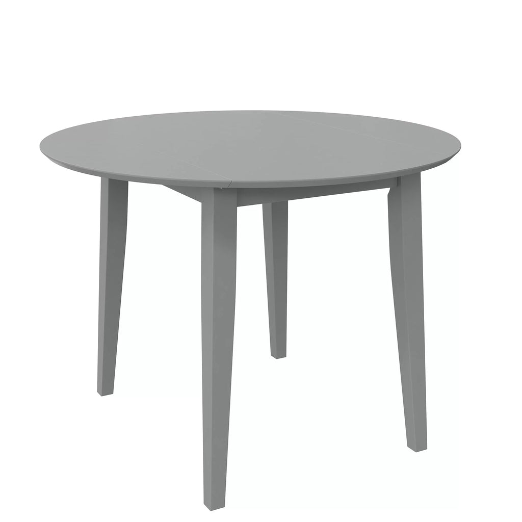3-Piece Wood Dining Set with Double Drop Leaf Gray I4154
