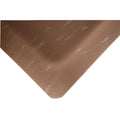 Marbleized Tile Top Anti-Fatigue Brown Vinyl Commercial Mat U454