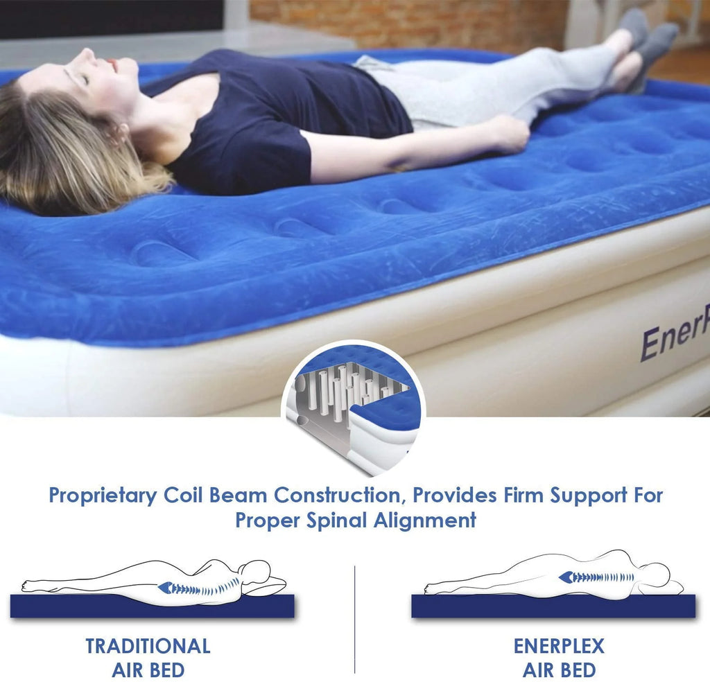 16 Inch Queen Air Mattress with Built in Pump E8478