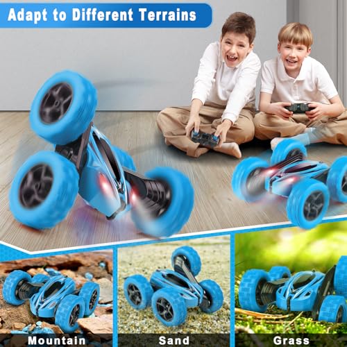 Remote Control Car 2.4GHz 4WD Double Sided 360° Rotating Monster Truck C166