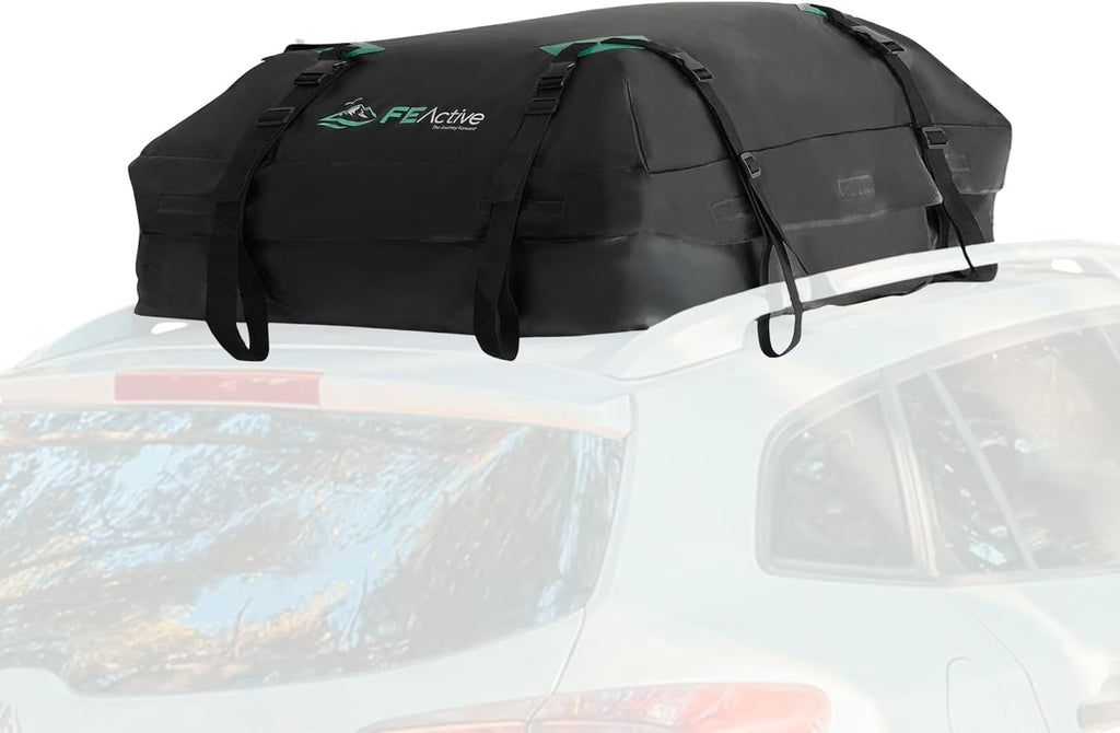 15 Cubic ft. Waterproof Roof Cargo Carrier with Straps Z954230