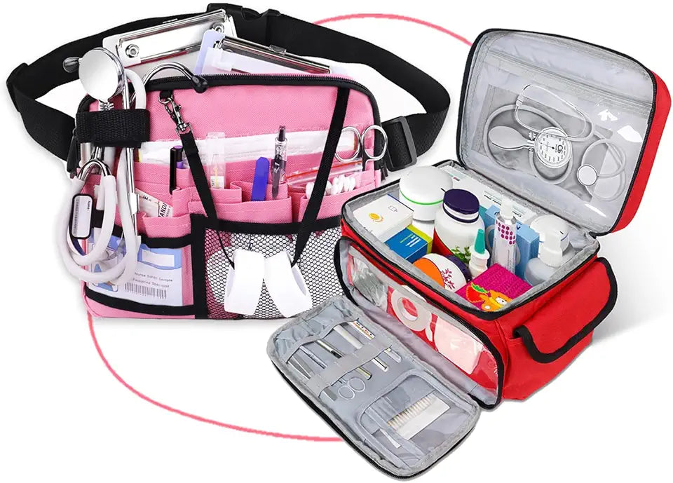 Empty First Aid Bag and Nurse Fanny Pack U5318