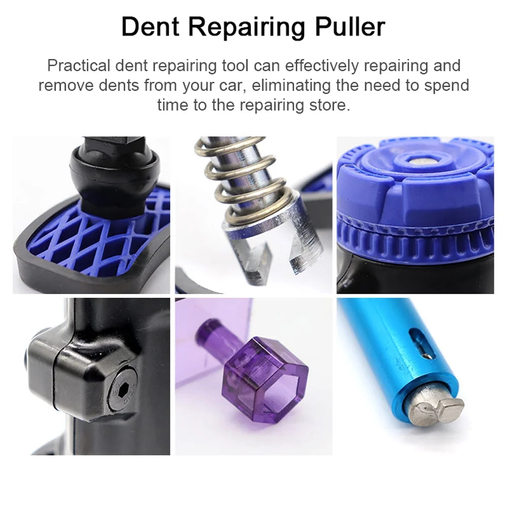 360° Adjustable Paintless Dent Removal Tool with 28 Glue Puller Tabs T240