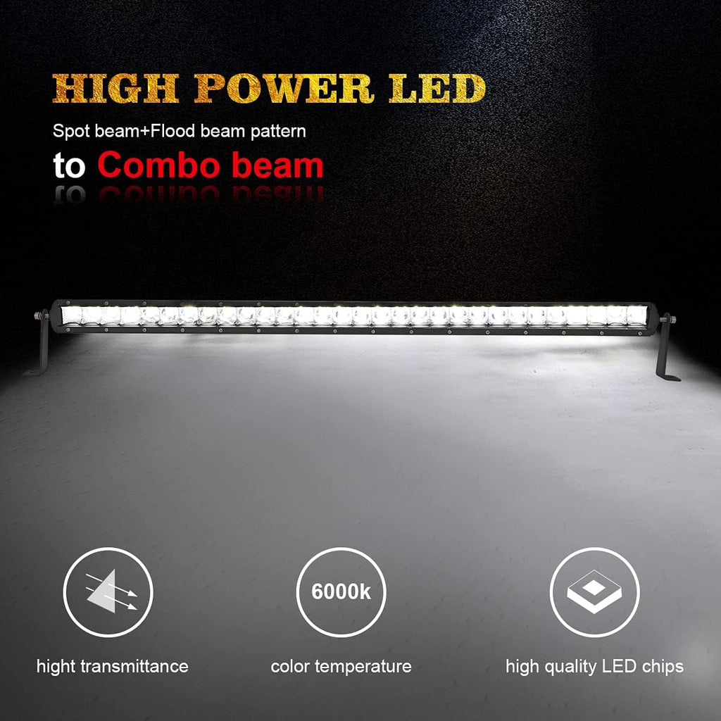 32'' 150W LED Light Bar Hidden Bumper Mount Bracket P139607