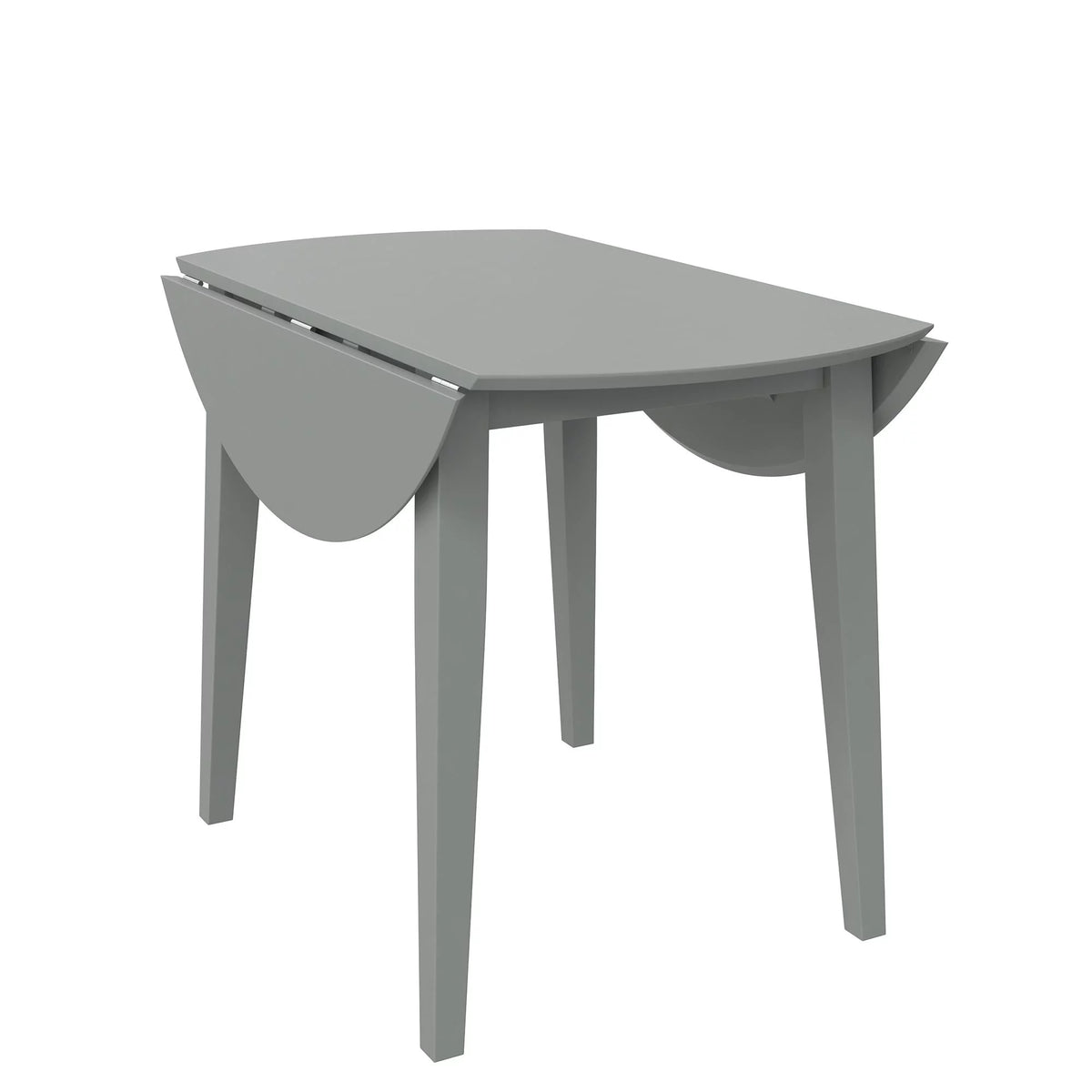 3-Piece Wood Dining Set with Double Drop Leaf Gray I4154