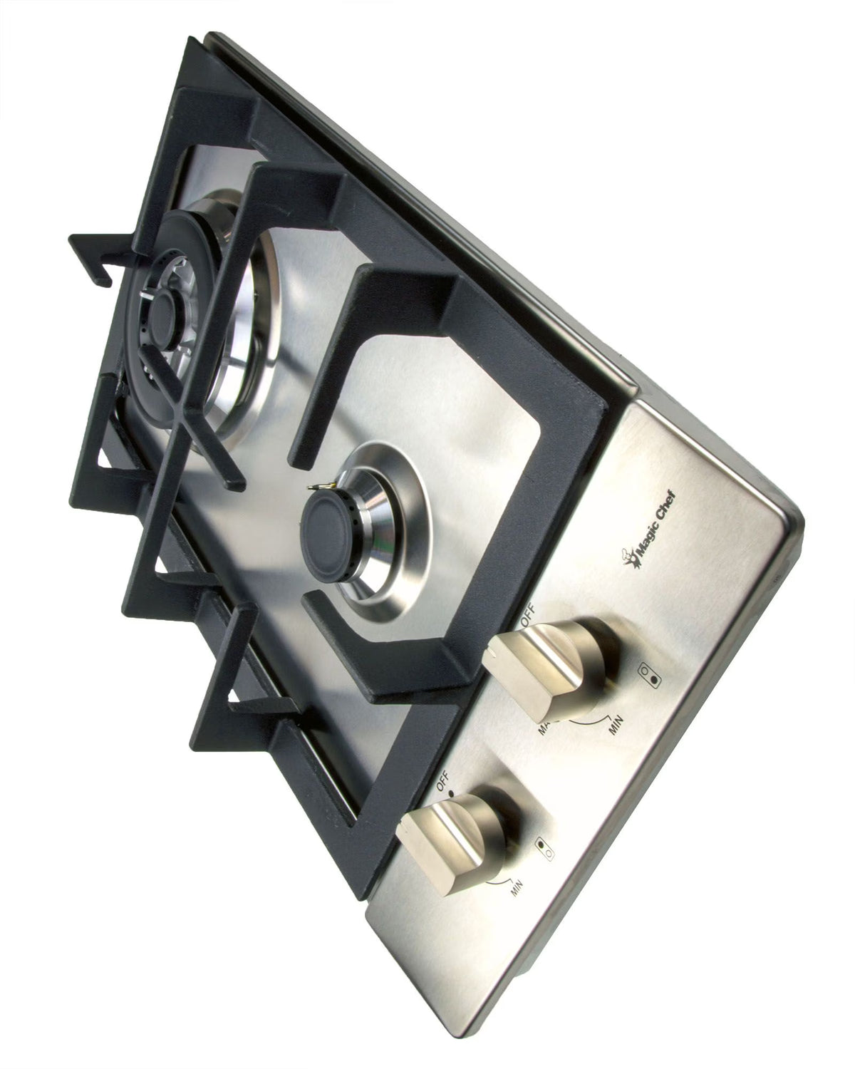 12-in. Built-in Gas Cooktop in Stainless Steel with 2 Sealed Burners H8432