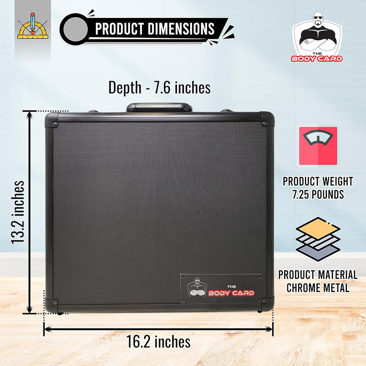 Black Metal Storage Case Pack of 2 T4616