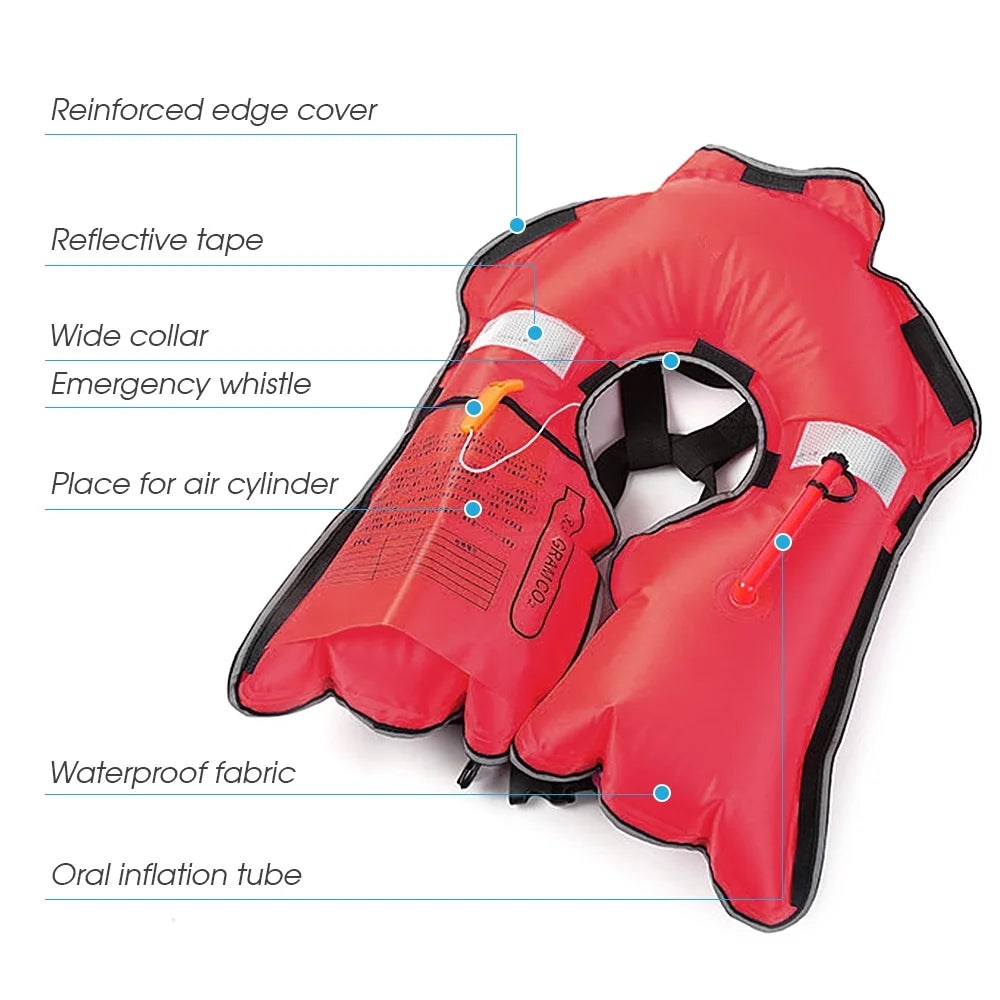 Adult Safety Float Suit for Water Sports Survival Jacket Q212