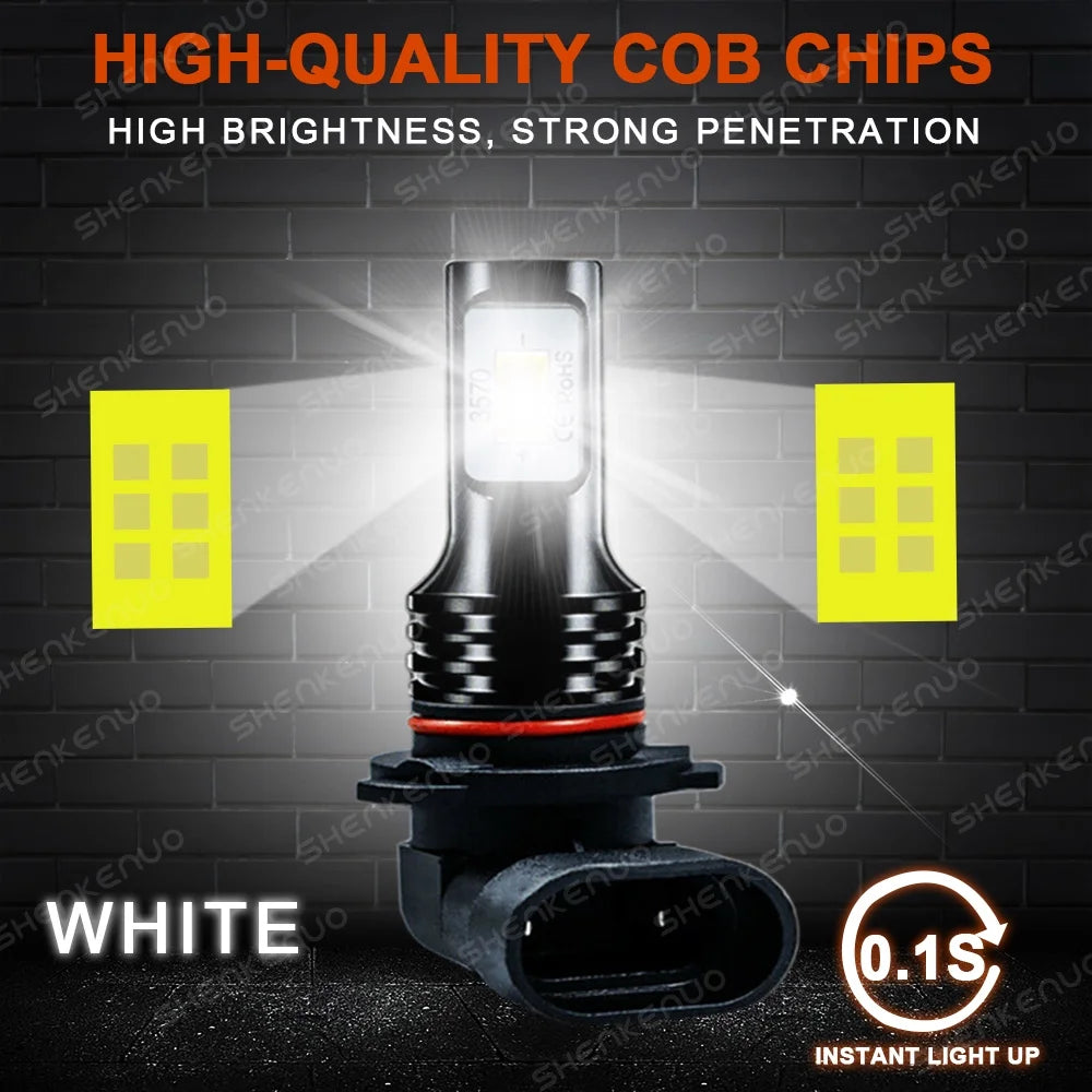 6X LED Headlights Bulbs Kit 6000K L758575