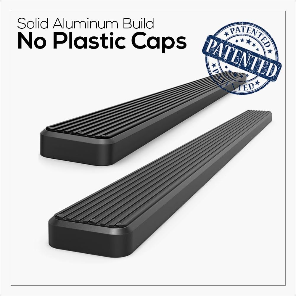 Black 4 Running Board Side Step L991