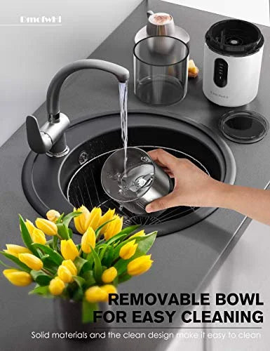 Cordless Electric Coffee Grinder with Stainless Steel Blade and Removable Bowl T826