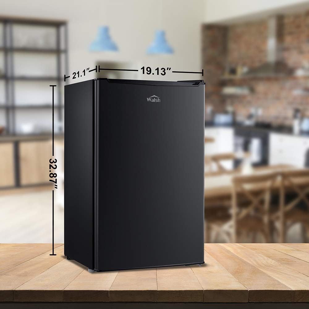 Compact Refrigerator, Single Door Fridge, 3.5 Cu.Ft, Black O4393