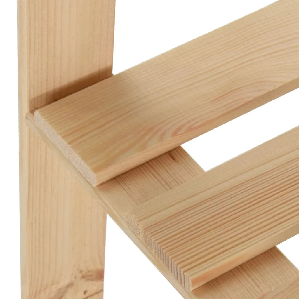 5-Tier Solid Wood Pine Corner Rack A19239
