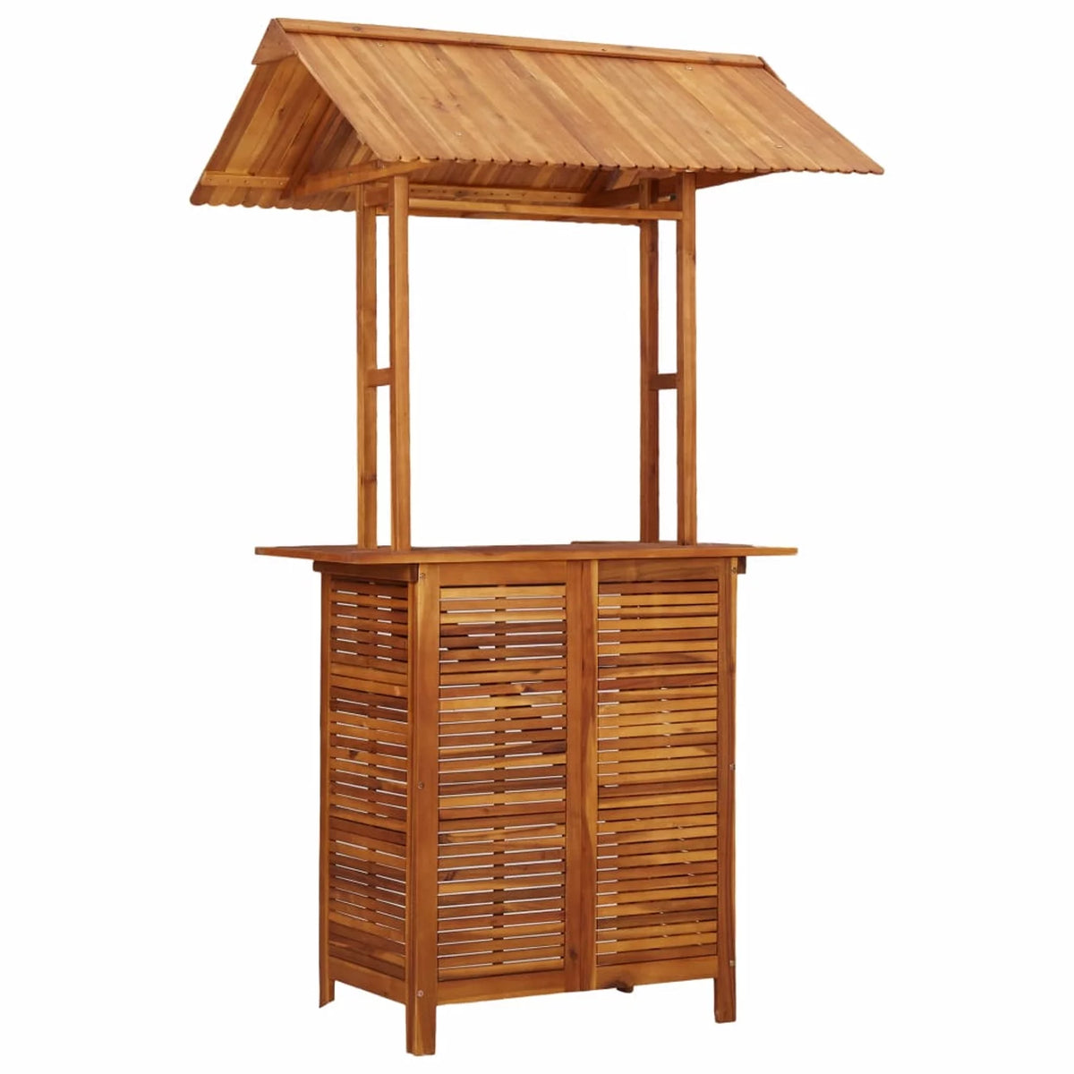 Patio Bar Table with Acacia Wood Bistro Table Y78973