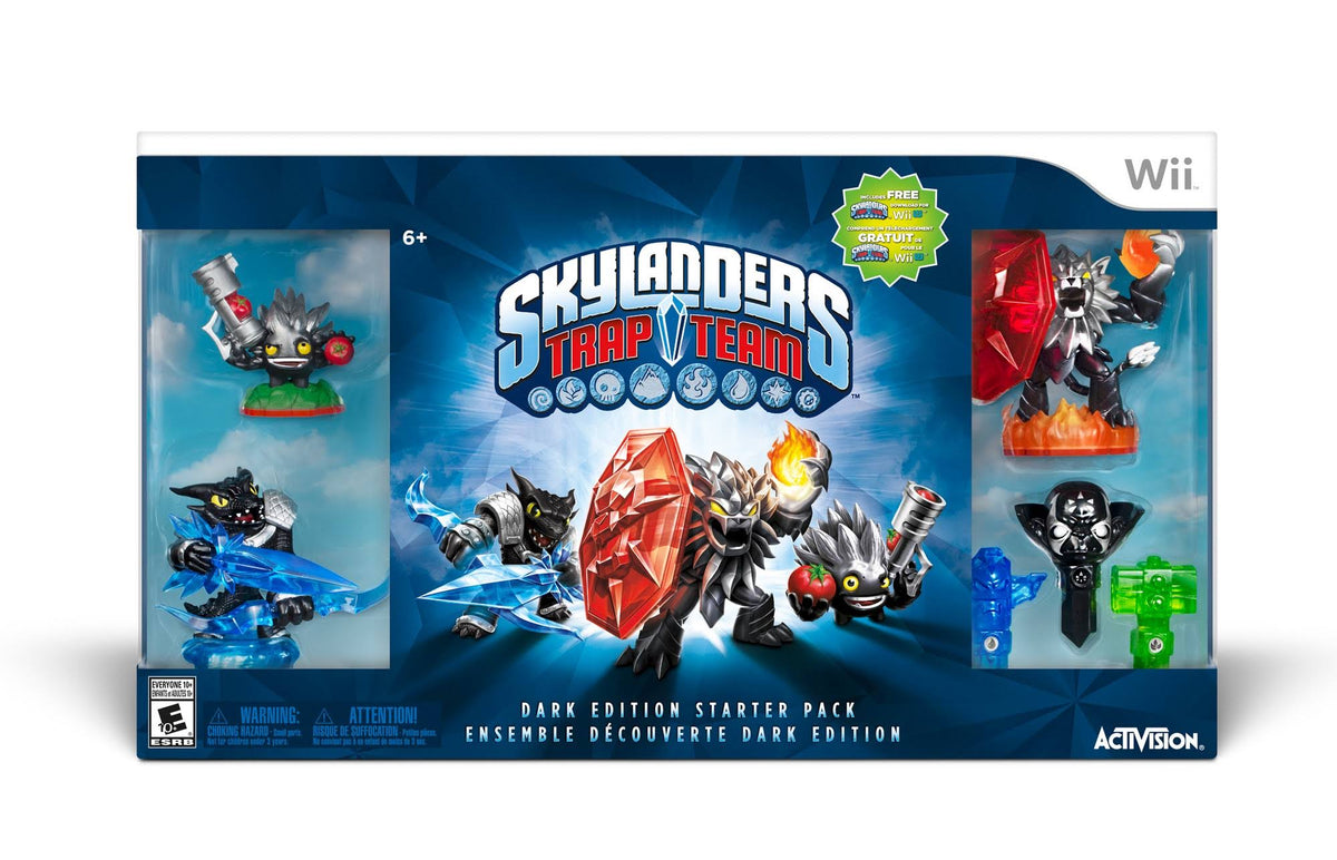 Skylanders Trap Team Dark Edition Starter Pack Wii W4177