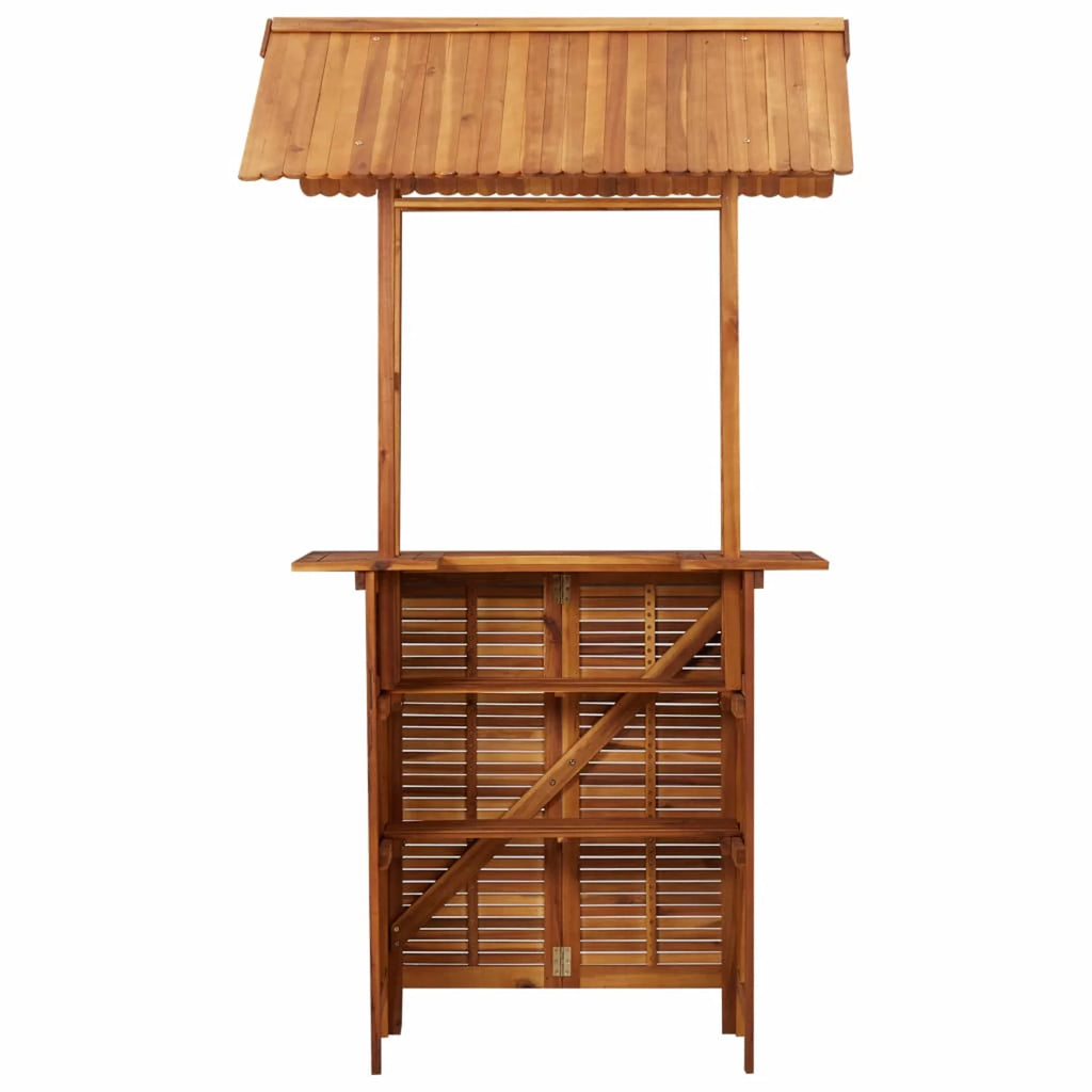 Patio Bar Table with Acacia Wood Bistro Table Y78973