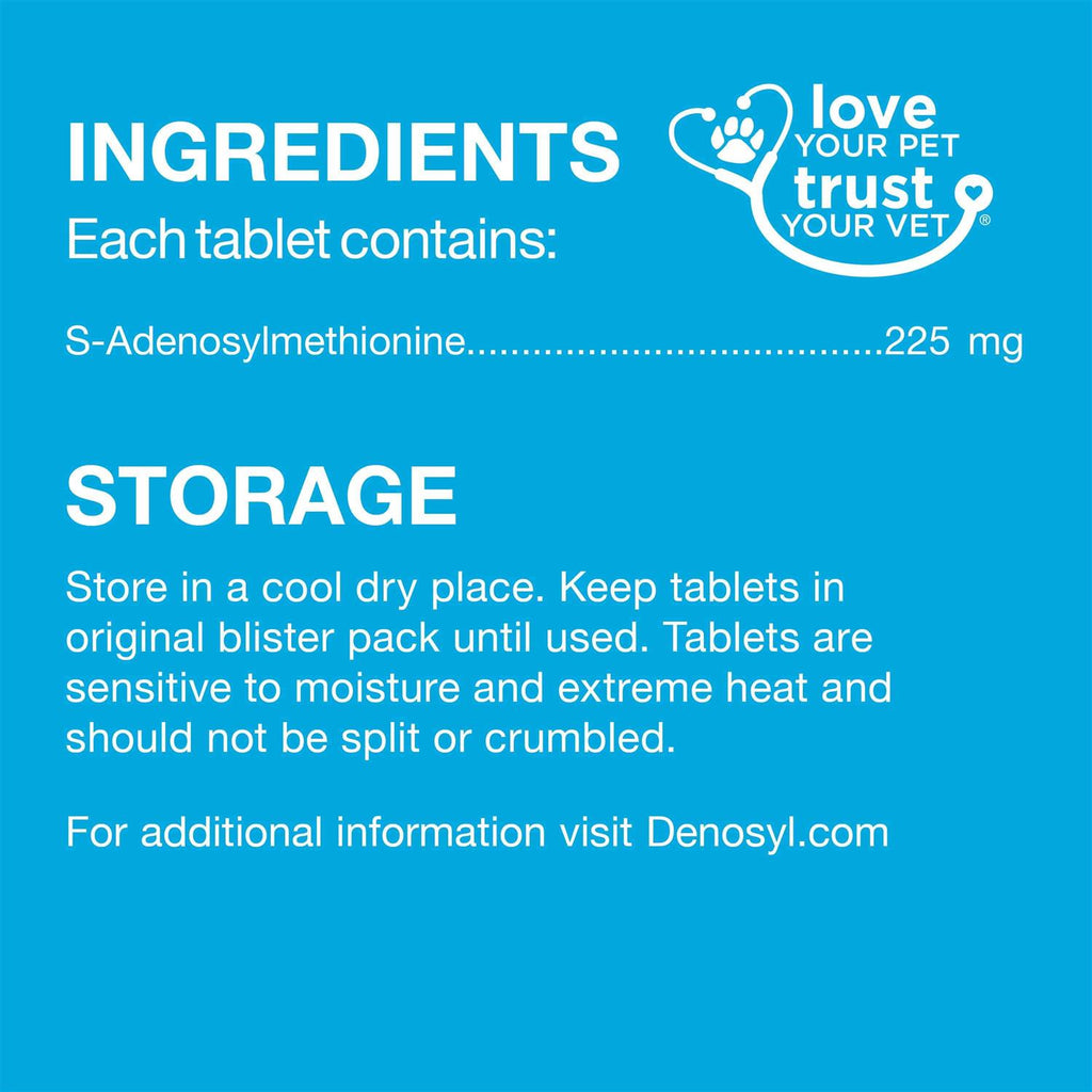 Denosyl Tablets Liver & Brain Supplement for Medium Dogs R802