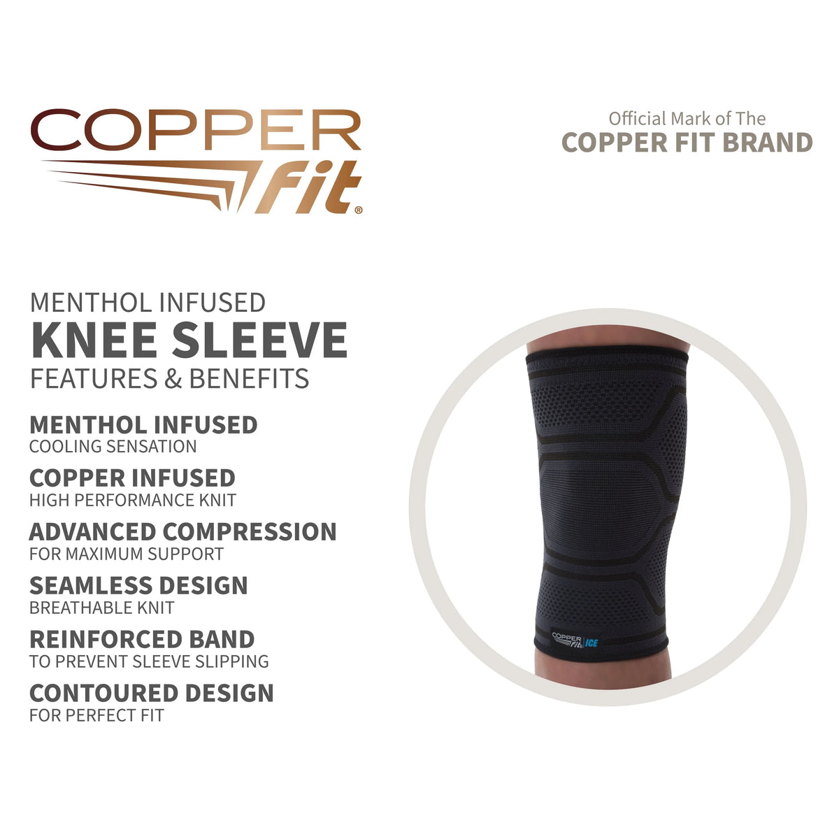 Black Large/XL Knee Compression Sleeve G67831