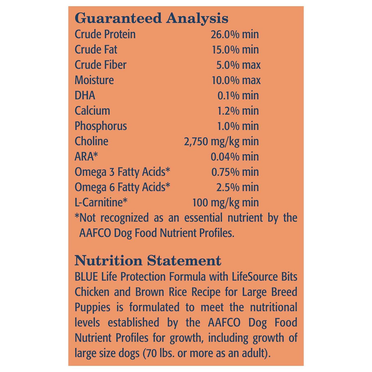 Natural Chicken and Brown Rice Large Breed Dry Dog Food V340