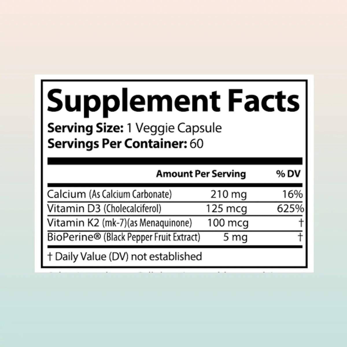 Vitamin K2 MK7 with D3 5000 IU Supplement 2-Pack D141