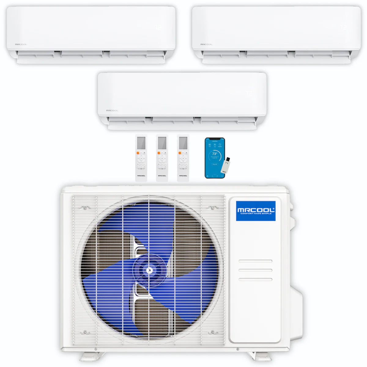 30,000 BTU 3 Zone Ductless Air Conditioner and Heat Pump D223545