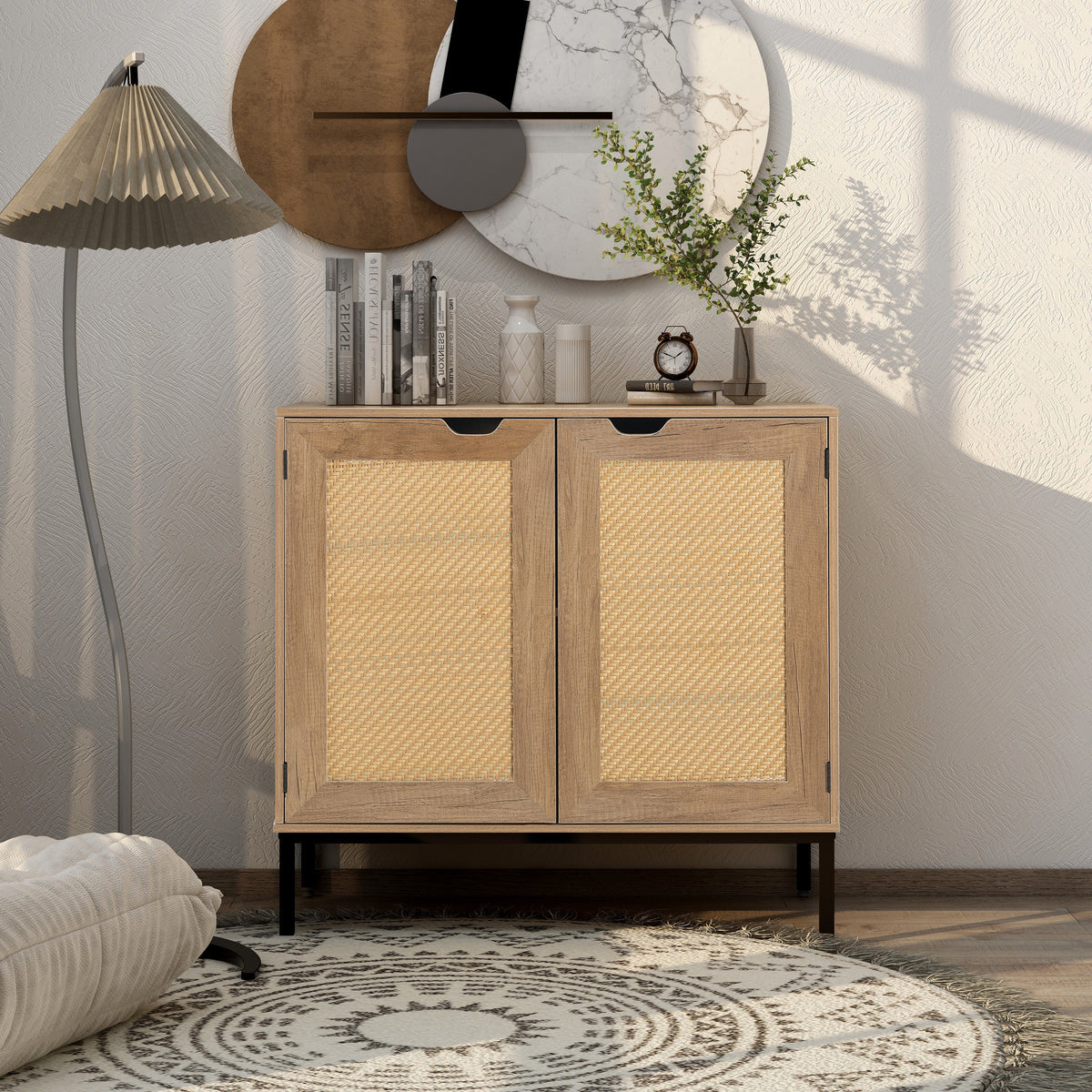 Rustic Rattan Sideboard F521
