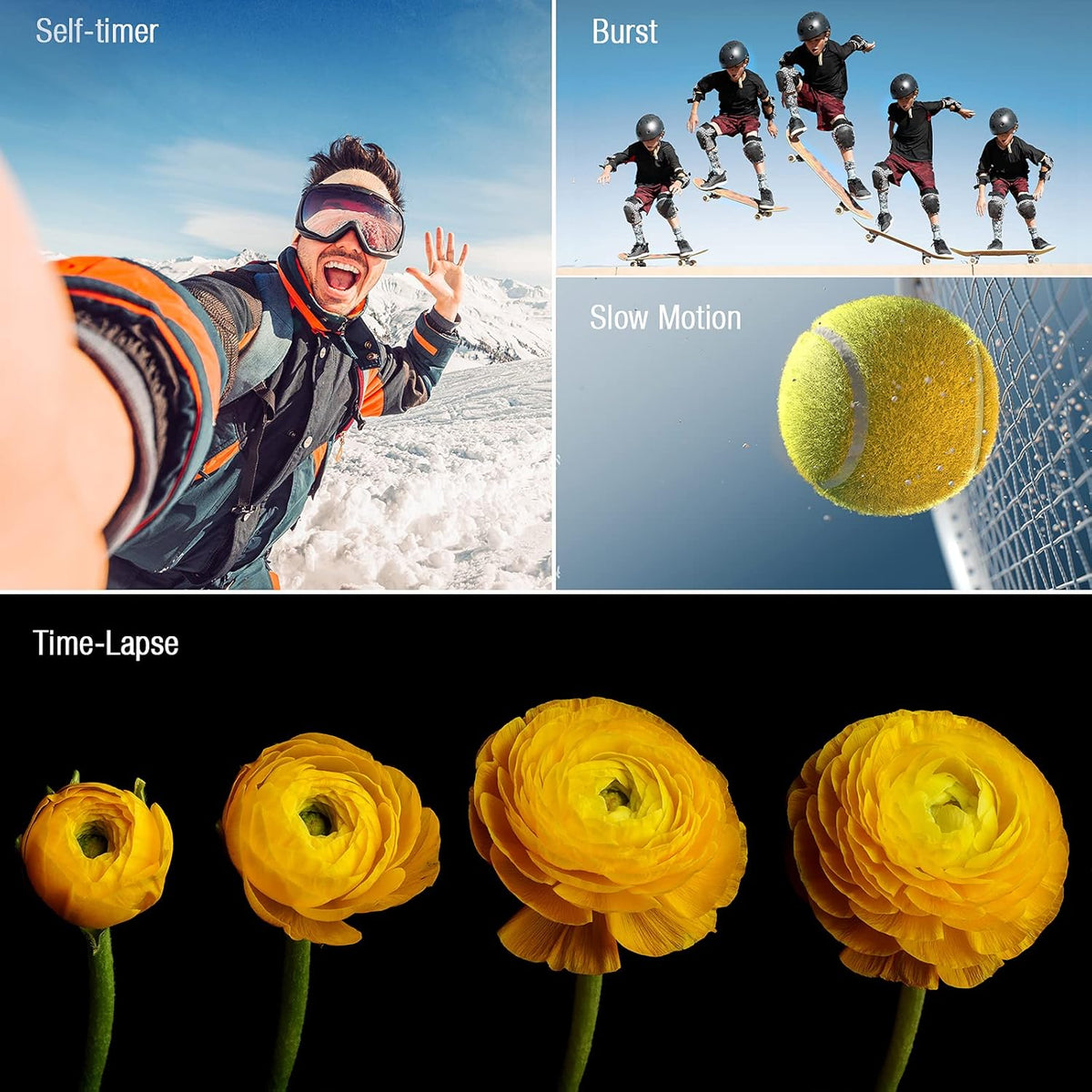 4K 20MP Dual Screen Waterproof Action Camera with Touch Screen and 2 Batteries Z775849