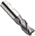 Carbide Corner Radius End Mill, TiAlN Finish, Finishing Cut N28225