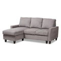 Modern Fabric Upholstered Reversible Sectional Sofa N8219