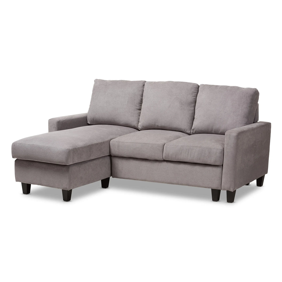 Modern Fabric Upholstered Reversible Sectional Sofa N8219