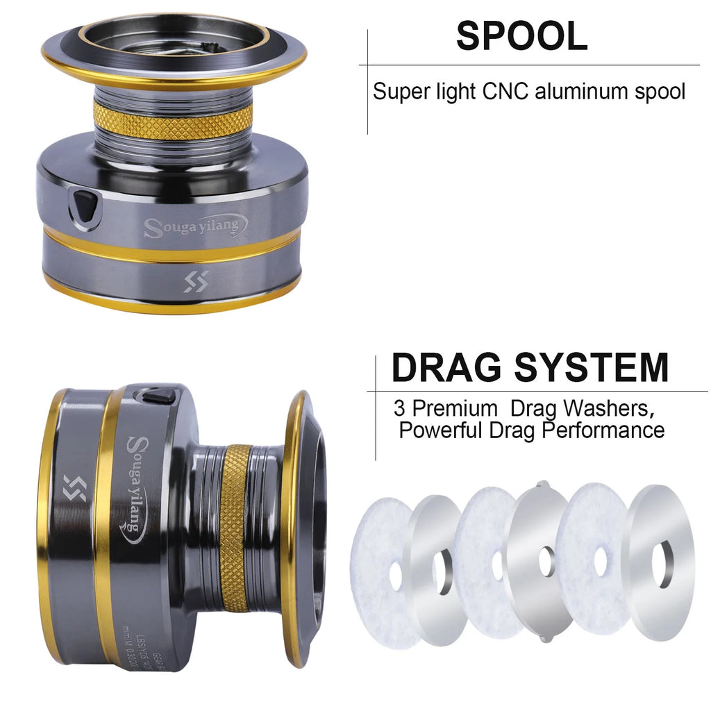 13+1 Ball Bearings Metal Body Spinning Fishing Reel P268705