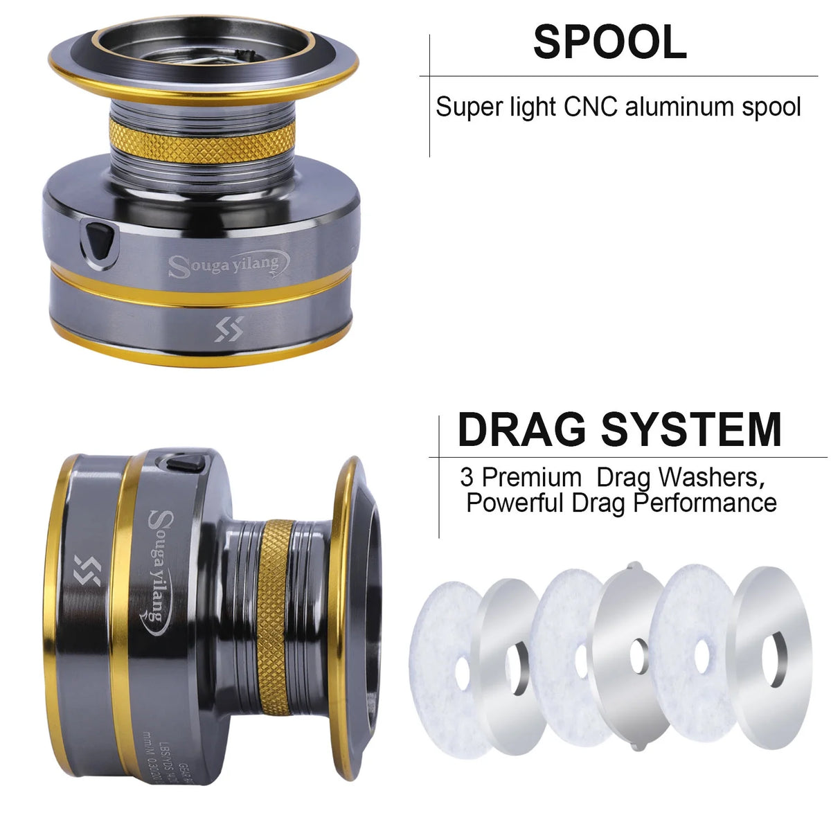 13+1 Ball Bearings Metal Body Spinning Fishing Reel P268705