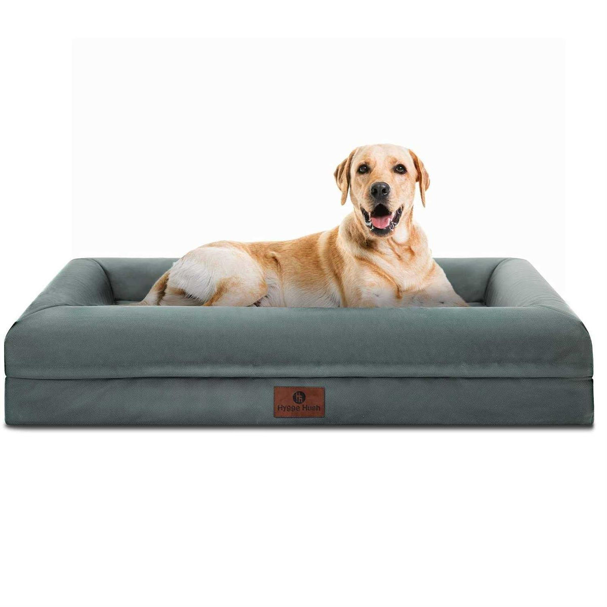 Waterproof Washable Dog Bed with Removable Cover and Bolster K41784