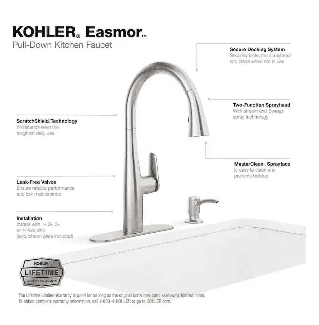 Pull Down Sprayer Kitchen Faucet Stainless V791546