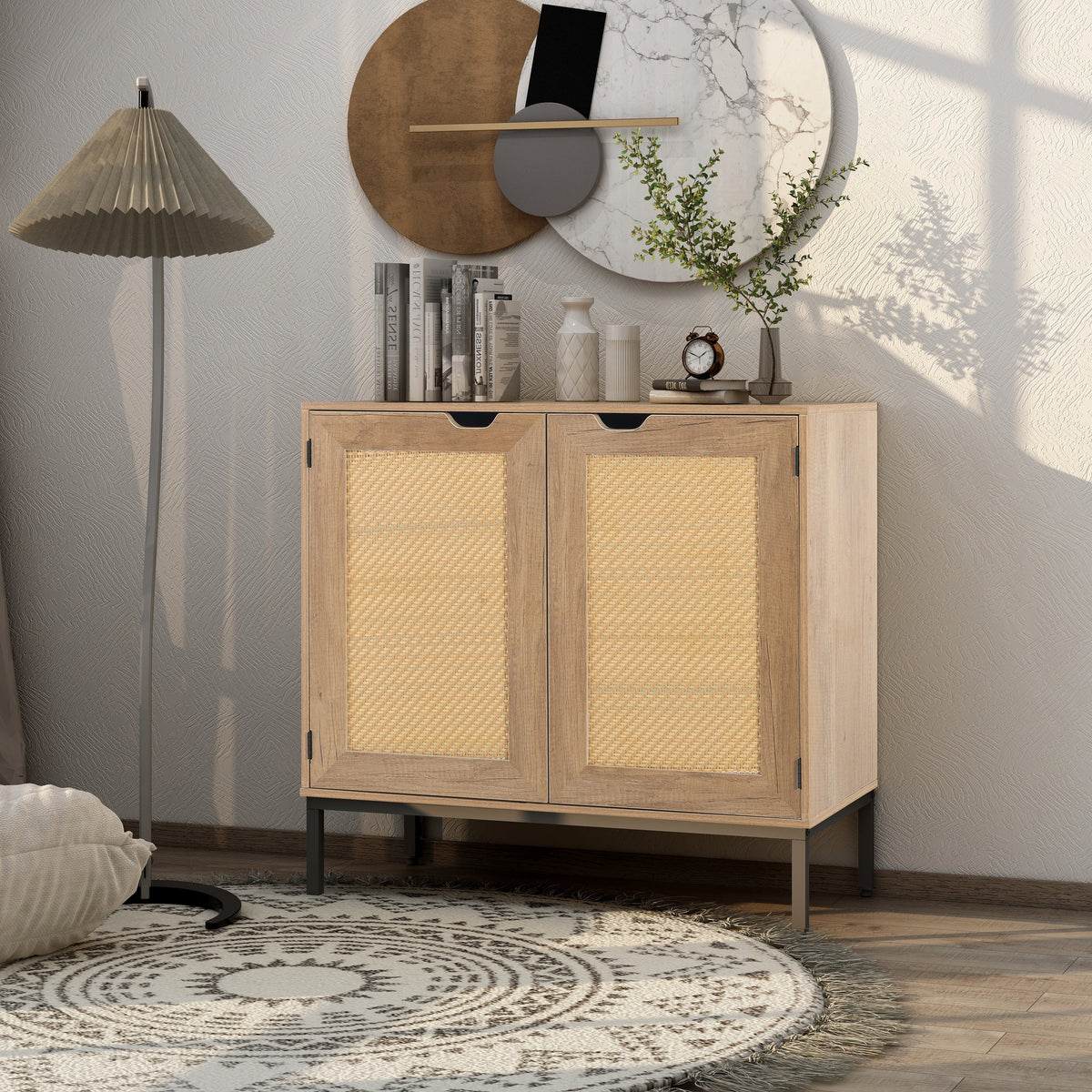 Rustic Rattan Sideboard F521