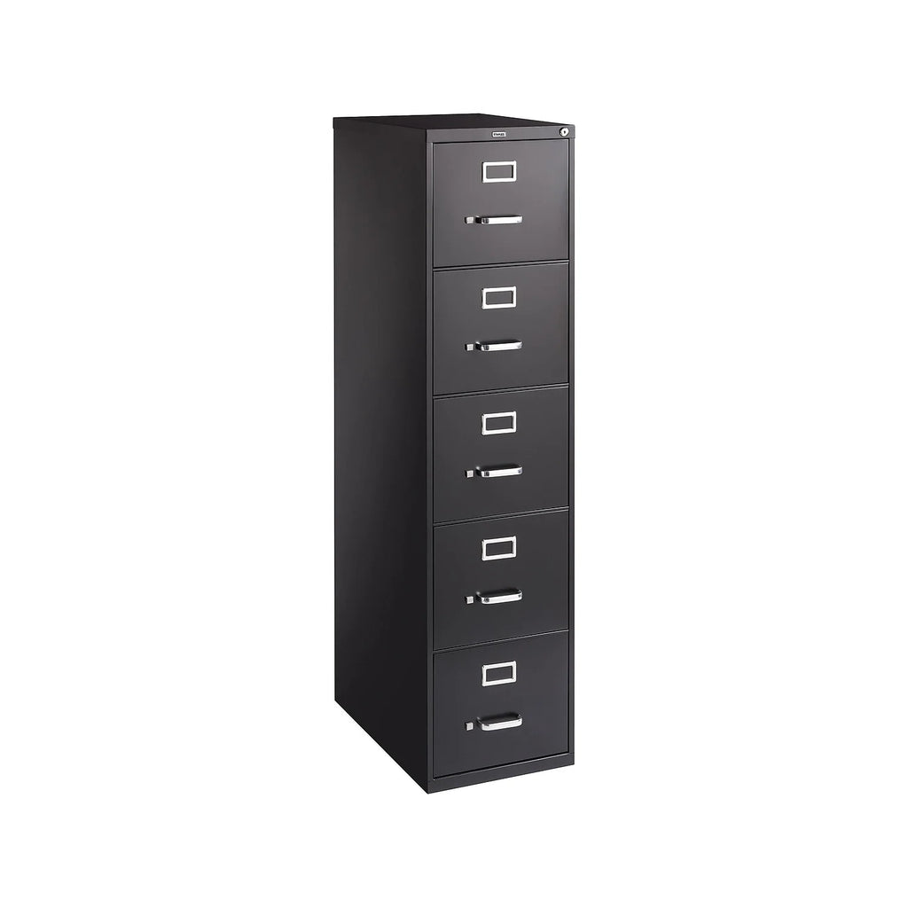 Black 5 Drawer Letter Vertical File Cabinet Z597497