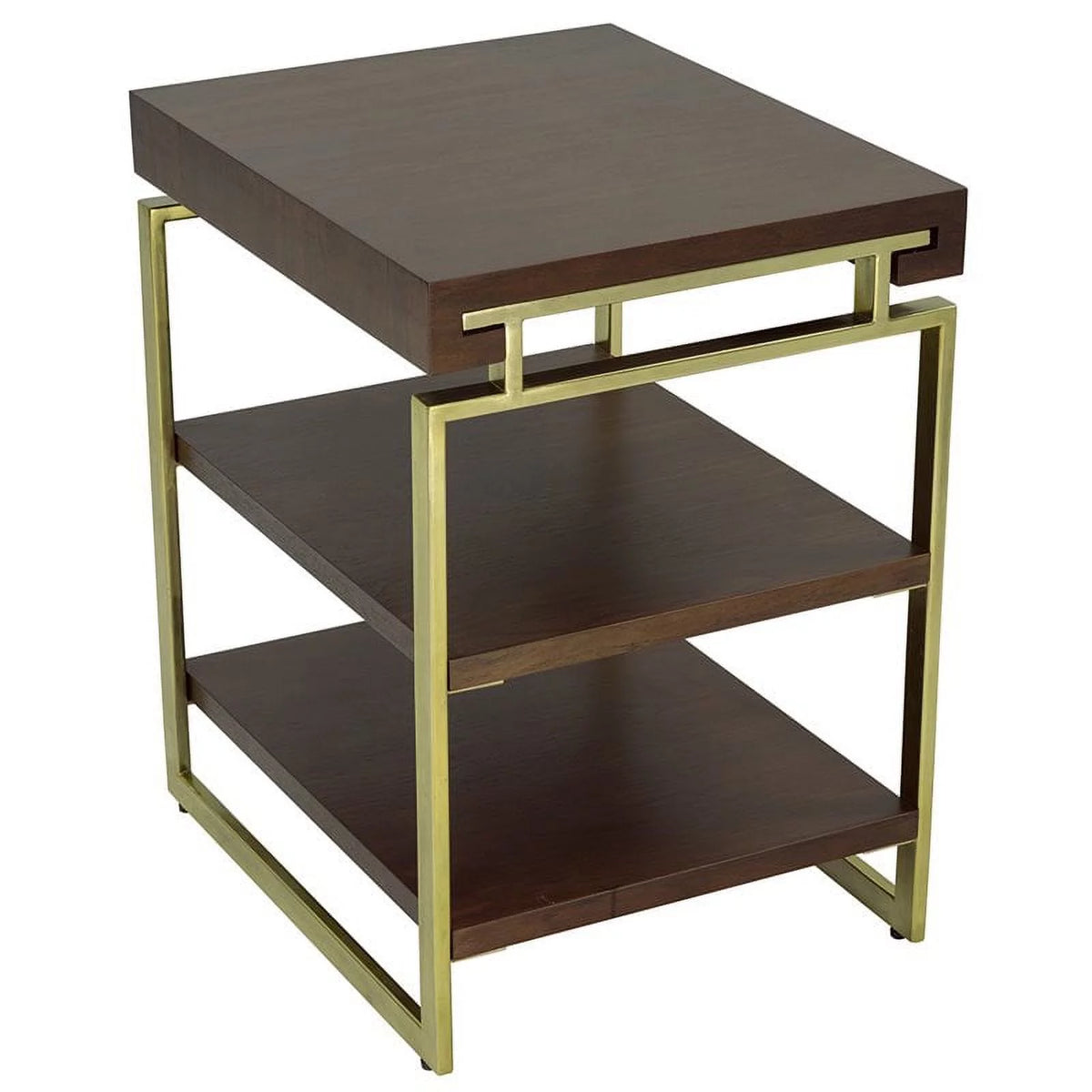 Chairside Table Rich Nut Brown D172