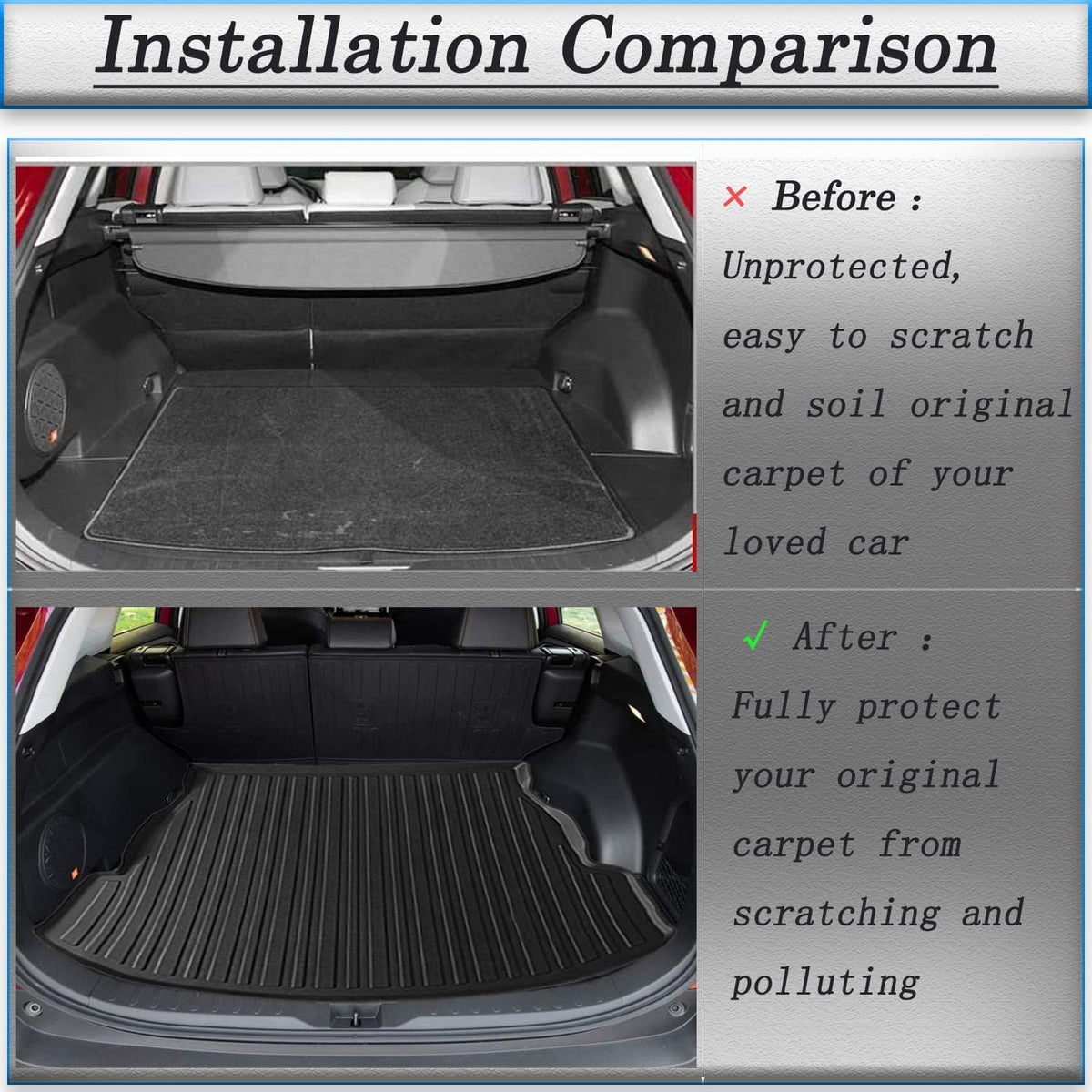 Black TPO Cargo Liner Pack of 2 O6832