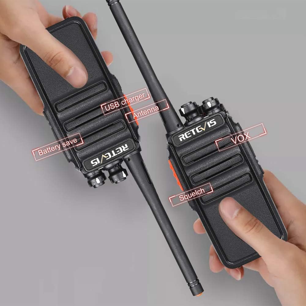 6 Pack Walkie Talkies with Multi Gang Charger V892
