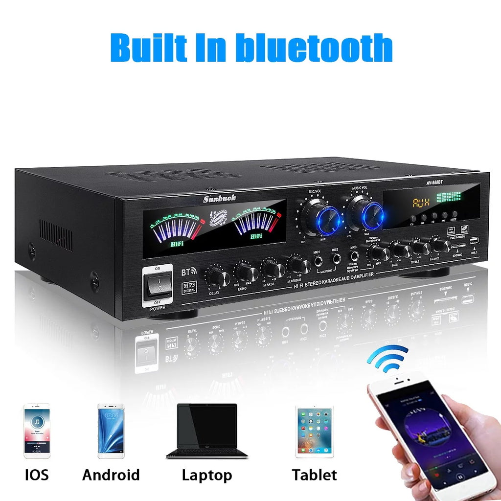 4000W Bluetooth Surround Sound Audio Power Amplifier Y122875