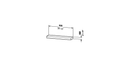 American Walnut Bathroom Shelf W641