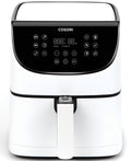 3.7 qt Air Fryer and Skewer Rack Set White D8325