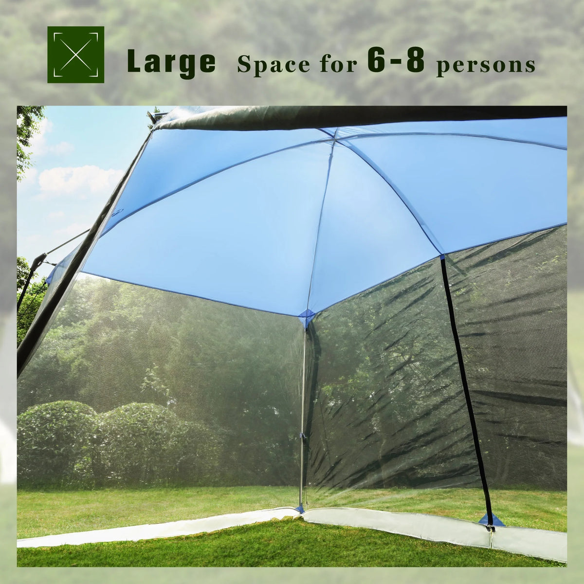 13' x 9' Blue Screen House Canopy Q6377