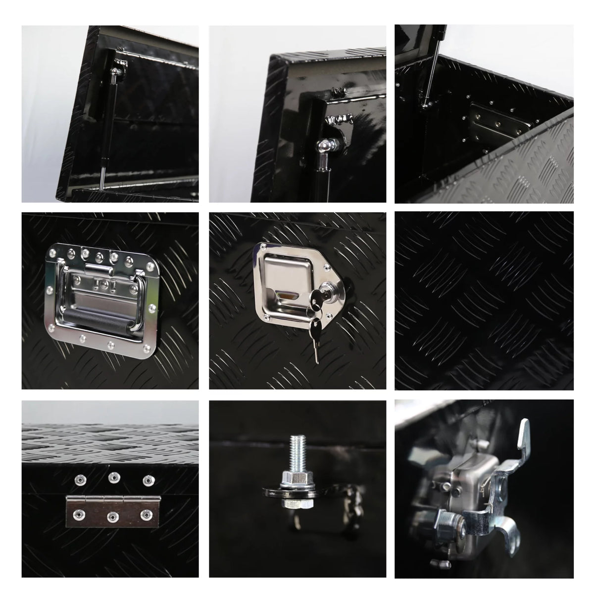 Aluminum 5 Bar Tread Waterproof Truck Storage Box V373523