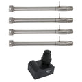 4 BBQ Gas Grill Tube Burner & 1 4-Outlet Spark Generator Ignitor Replacement Parts B217