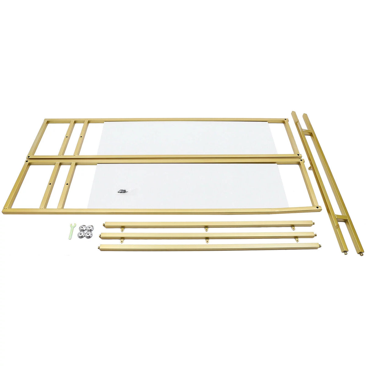 Gold Metal Clothes Rack Q508