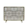 Gold Single Panel Iron Fire Screen Y5427