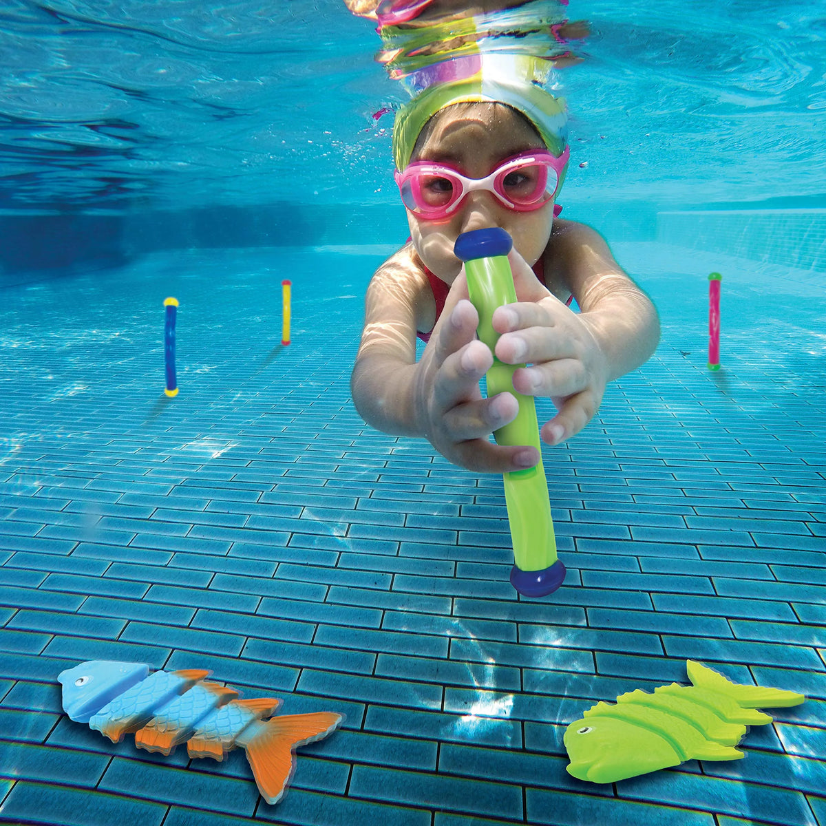 30 Pcs Diving Pool Toys with Storage Bag Z1696