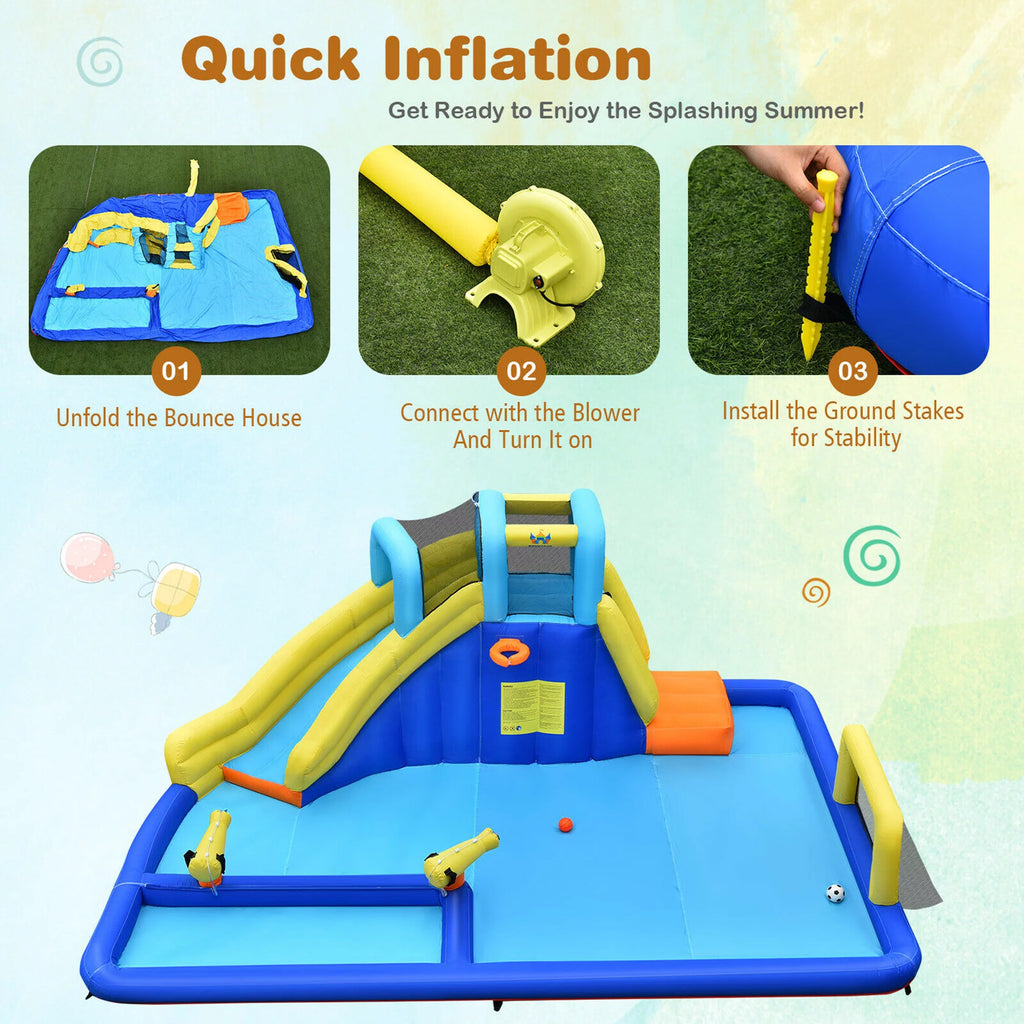 Inflatable Water Slide Bounce House Climbing Wall N7072